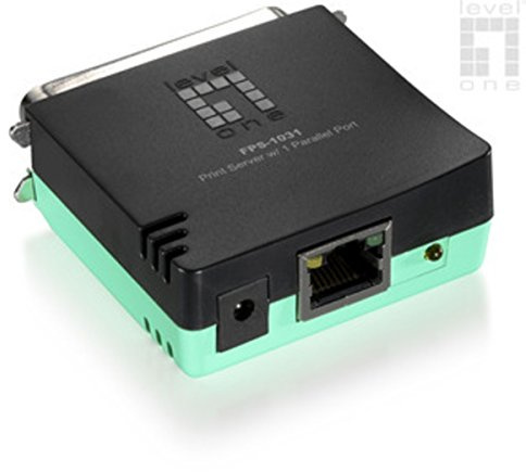 Digital Data Communications GmbH LevelOne FPS-1031 Druckserver (LAN Ethernet, IEEE 802.3, IEEE 802.3u, TCP/IP, IPX, NetBEUI, AppleTalk, LPR, SMB, IPP, RAW, CE, FCC Class B, 52g, 0-50°C)