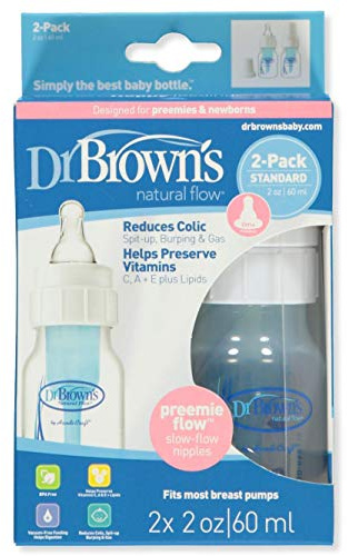 Dr. Brown's BPA Free 2-Pack Polypropylene Bottles - 2 oz