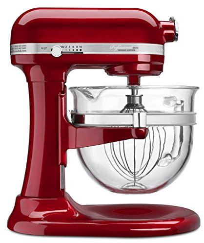 Kitchenaid 5KSM6521XECA Artisan, Robot da cucina, con ciotola, Rosso