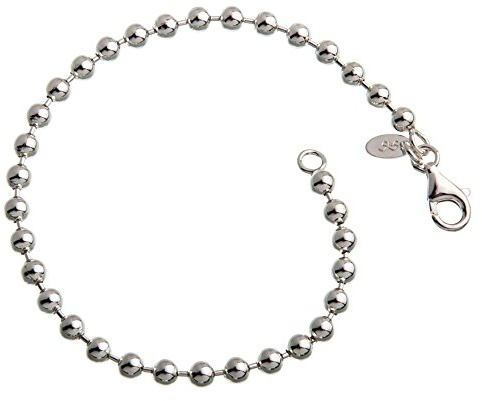 4mm Kugelkette Armband 925 Silber, Länge 16-25cm …