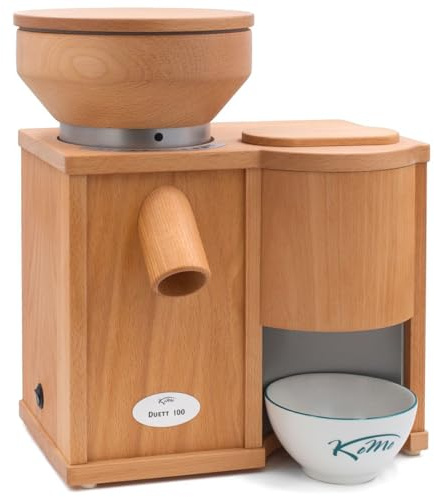 KoMo Duett 100 Kombigerät (360 Watt Getreidemühle, Elektroflocker)