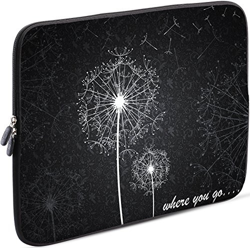 Sidorenko Laptop Tasche für 15-15,6 Zoll - Universal Notebooktasche Schutzhülle - Laptoptasche aus Neopren, PC Computer Hülle Sleeve Case Etui, Grau