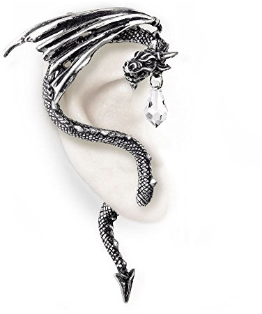 Alchemy Gothic Kristall Drachen Ohr Wickeln