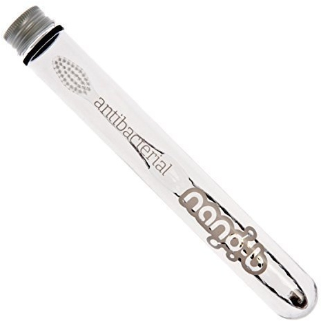 Silver Toothbrush with Crystal Handle toothbrush by Nano-B by Nano-B