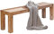 FineBuy Esszimmer Sitzbank Massiv-Holz Akazie Holz-Bank Natur-Produkt Küchenbank im Landhaus-Stil Größe wählbar