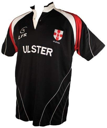 Ulster Rugby - Trikot Shirt Atmungsaktiv, negro/rojo/blanco, XXL