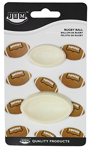 JEM Pop It - Molde Pelota de Rugby, Juego de 2 – Tamaño Grande y Pequeño