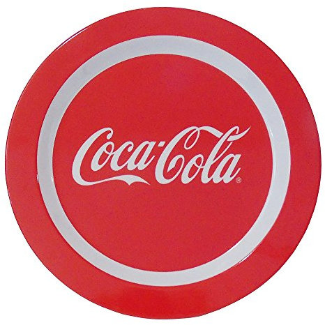 Rouge Coca-Cola Script Assiette en mélamine 26,7 cm