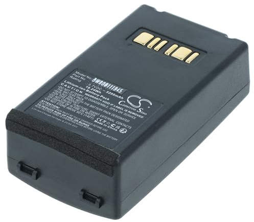 vhbw Akku kompatibel mit Datalogic Falcon X3 | Falcon X4, Falcon X3 Plus Barcodescanner POS (5200 mAh, 3,7 V, Li-Ion)