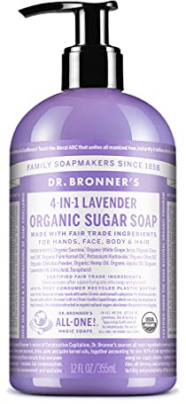 DR BRONNER'S Org Lavender Soap 355mL