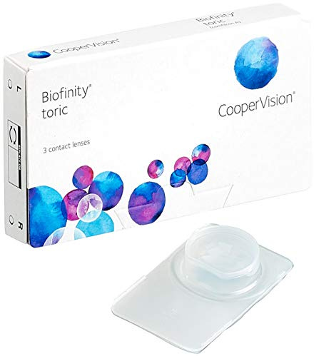 Biofinity Toric, torische Monatslinsen weich, 3 Stück / BC 8.7 mm / DIA 14.5 / CYL -0,75 / Achse 080 / -02,75 Dioptrien
