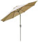 Mendler Sonnenschirm N19, Gartenschirm, Ø 3m neigbar Polyester/Alu 5kg - Creme