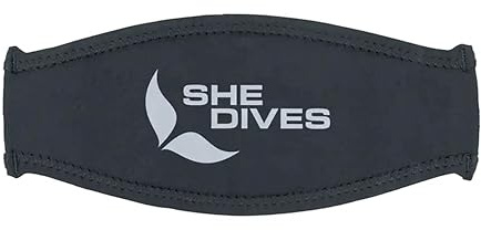 Mares Women's Trilastic Mask Strap Cover She Dives for Tangle-Free Diving - 412902 | Soft Neoprene Strap Cover for Diving Mask, One Size Fits All