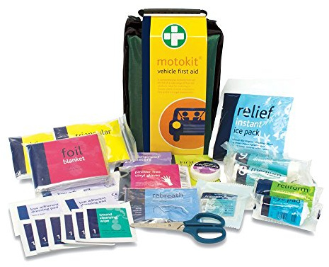 Reliance Medical REL156 SUV Vehicle First Aid Kit Stockholm Bag, Larger capacity, Contains Application For Several Persons, Ideal For Travels, School Trips, Vacations Or Campaigns