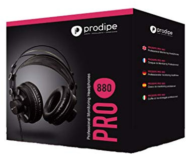Prodipe PRO 880 - Auriculares para DJ, color negro