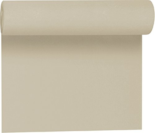 Duni Tête-à-Tête-Tischläufer aus Dunicel alle 120 cm perforiert, Uni greige, 40 x 2400 cm
