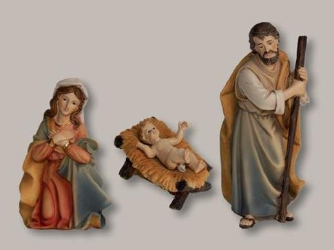 Unbekannt Krippenfiguren Heilige Familie 3tlg, geeignet für 12-13cm Figuren