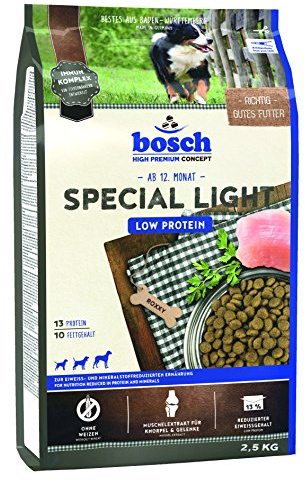 bosch HPC Special Light | Torrfoder för protein- och mineralreducerad kost | 1 x 2,5 kg