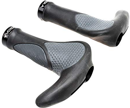 Voxom Griffe Ergo Gr9 Schwarz-Grau, 138mm inkl. Bar Ends, 717000024