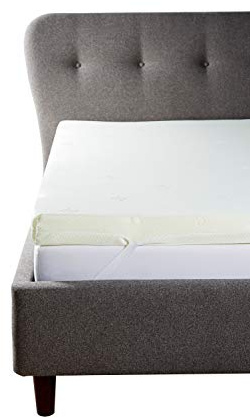 Luxury King | 4 Thick | Orthopaedic Hypoallergenic Memory Foam Mattress Topper | Includes Quality Cool Touch Cover with Straps (5FT | 78 x 60 | 198cm x 152cm)