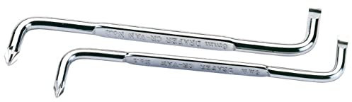 Draper 13948 - Set di 2 cacciaviti angolati, a fessura e a croce Pozidriv