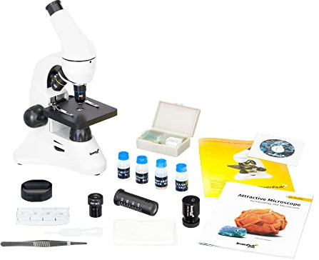 Levenhuk Rainbow D50L Plus 2M Digitalmikroskop — mit Kamera, Software, Aufbewahrungsbox und Experimentierkasten (EN)
