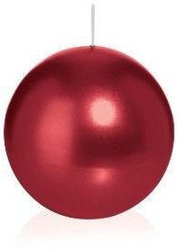 Kugelkerzen 16 Dunkelrot Weihnachtsrot 6 cm, Kerzen rund, deutsche Markenkerzen in RAL Kerzenqualität