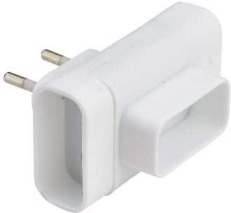 Debflex 714780 - Presa tripla a 2 poli da 6 A, colore: bianco