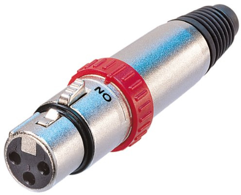 Neutrik Nickel NC3FXS 3 polige XLR Switched Kabelstecker. Polybag