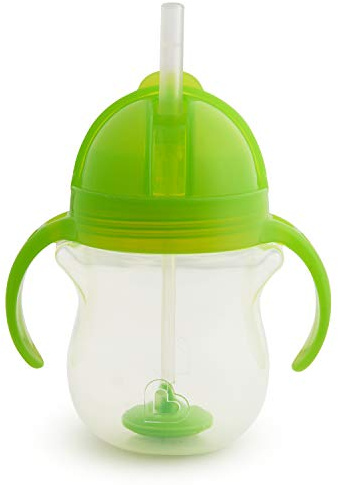 Munchkin viktad drickmugg för träning, med flexibelt sugrör och klickstängning