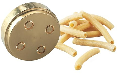 Kenwood Maccheroni Lisci A910/3 Accessorio Trafila in Bronzo per Creare la Pasta Fresca, Made in Italy, Accessorio per Impastatrice Planetaria Compatibile con il Torchio Kenwood, Dotato di Cofanetto