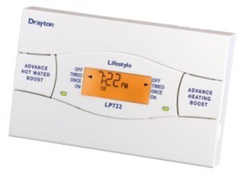 Drayton 25476 LP722 (Mk4) 2 Channel Programmer, White