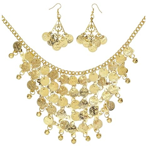 Widmann GOLD COIN EARRINGS & NECKLACE