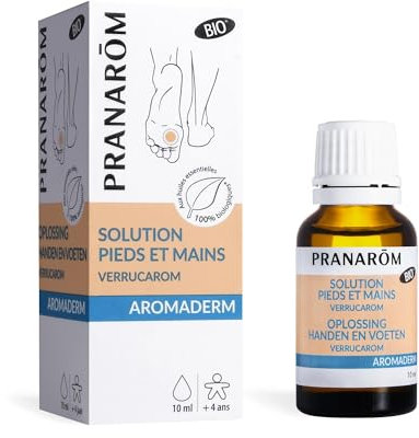 Pranarôm Lotion Pieds et Mains Bio Excroissances Cutanées aux Huiles Essentielles Biologiques Cannelier de Chine Tea-Tree 10 ml