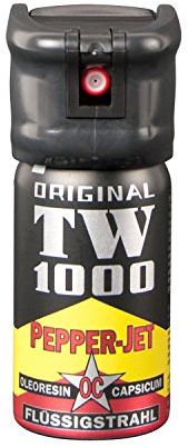 Abwehrspray TW1000 Pfefferspray zielgenauer Strahl, 40 ml