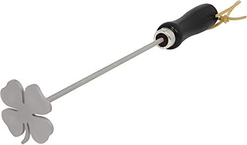 BBQ Fans Clover Branding Iron for Steak, Buns, Wood & Leather (Branding Iron Only)