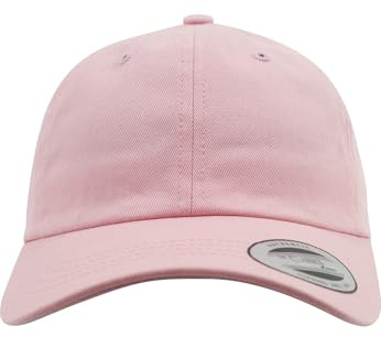 Yupoong Flexfit Low Profile Cotton Twill Unisex Dad Hat Cap för kvinnor och män, 6 paneler, baseballkeps, unstructured med mässingslås, ROSA, one size