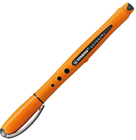 Tintenroller - STABILO worker+ - medium - Einzelstift - schwarz