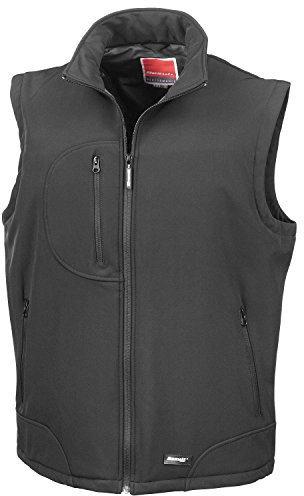 Ergebnis Softshell Weste XXL,Schwarz - Black/black