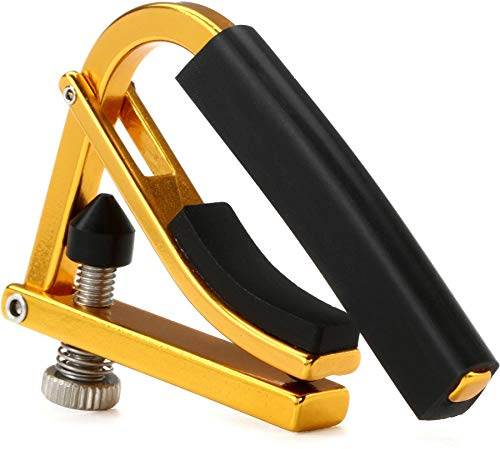 Shubb Lite GC-20AL Kapodaster für Akustikgitarre, eloxiertes Silber standard Eloxiertes Gold