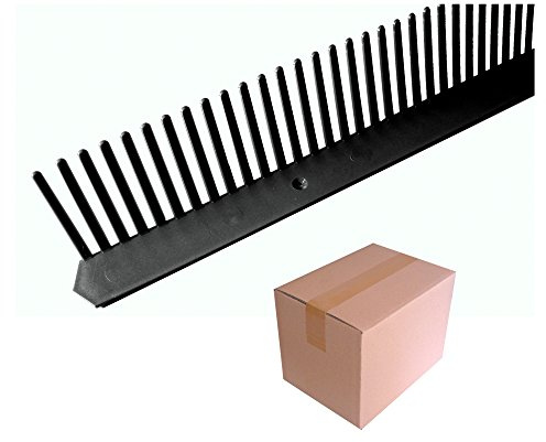 Traufkamm 60 mm x 1,0 m, schwarz/Pck a 30 Stück