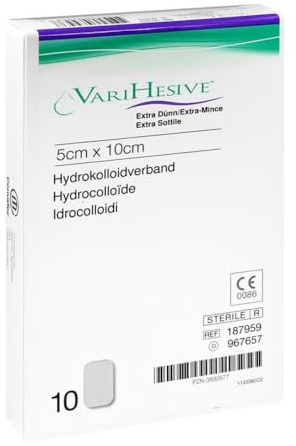 VARIHESIVE extra dünn 5x10 cm HKV hydroaktiv 10 St