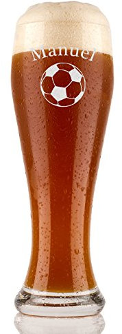 polar-effekt Bicchiere da birra con incisione del nome - bicchiere da birra di frumento, bicchiere da frumento 0,5l - festa del papà