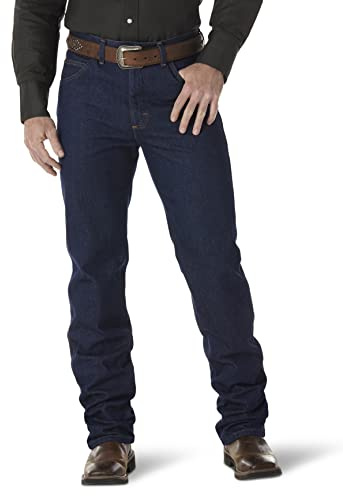 Wrangler Premium Performance Cowboy Cut Slim Fit Jean Jeans, Pre-Lavaggio, 33W x 34L Uomo