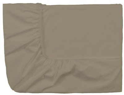 Essix - Spannbettlaken, Royal Line, Baumwoll-Perkal, Taupe, 80 x 200 cm
