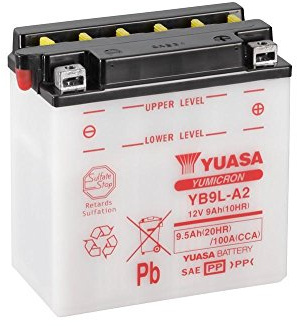 YUASA BATTERIE YB9L-A2 offen ohne Saeure