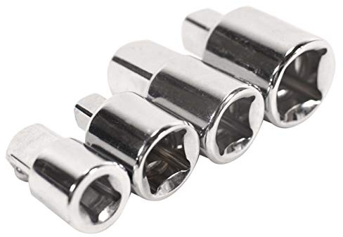 DIGIFLEX 4pc Socket Ratchet Tool Converter Reducers Adaptors 1/2 3/8 1/4 Set