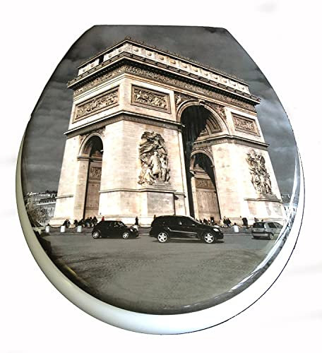 Duroplast WC Sitz Klobrille Modell Paris mit Absenkautomatik, zur Reinigung abnehmbar, 59835