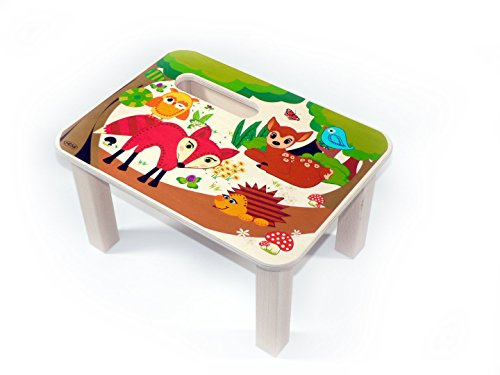 Rudolphs Schatzkiste Zimmerdekoration Fußbank Waldtiere BxLxH 330x245x175mm NEU Kinderzimmer Küchenstuhl Küchentisch Sitzen Sitzecke Garderobenständer Einrichtung Stühle Tische Dekoration Spielzeug Holzdekoration