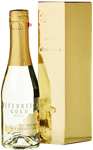 Österreich Gold 23 Carat Leaf Sparkling Wine with Gift Box - 200 ml
